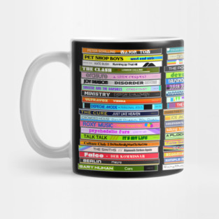 80s New Wave Singles ))(( Retro CD Collection Mug