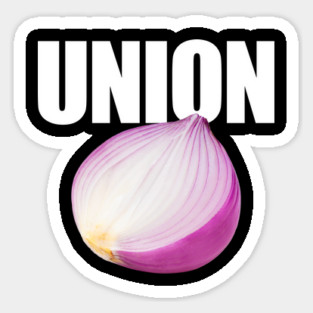Union Funny Misspelled Onion Magnet