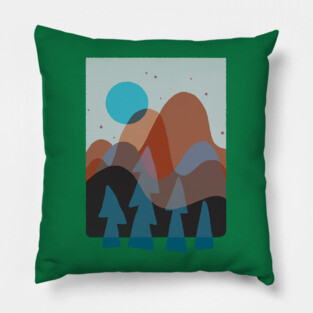 Funky forest Pillow