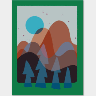 Funky forest Posters and Art