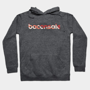 Basic Baconsale Logo - Bacon Print Hoodie