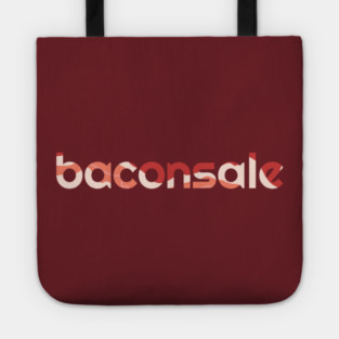 Basic Baconsale Logo - Bacon Print Tote