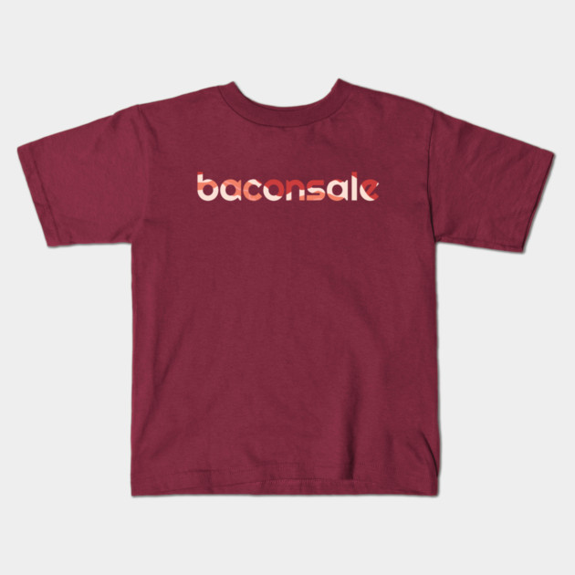 Basic Baconsale Logo - Bacon Print Kids T-Shirt by baconsale