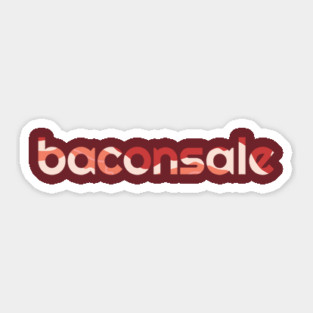 Basic Baconsale Logo - Bacon Print Sticker
