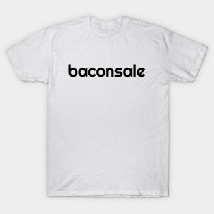 Basic Baconsale Logo - Black T-Shirt