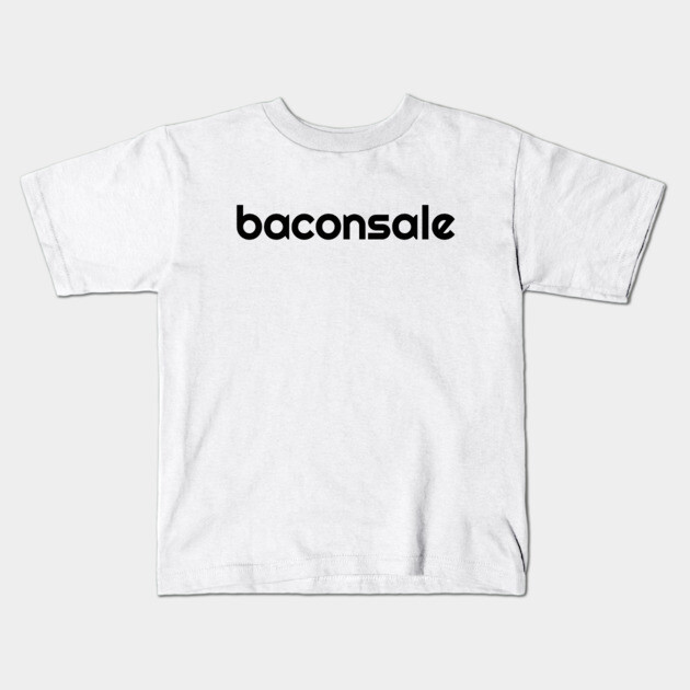 Basic Baconsale Logo - Black Kids T-Shirt by baconsale