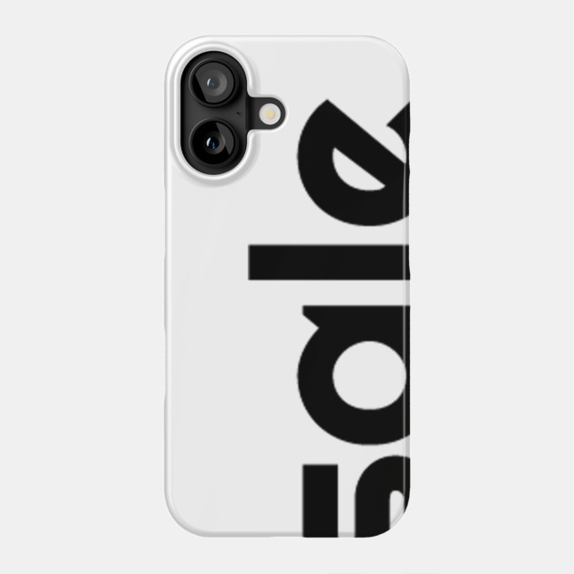 Basic Baconsale Logo - Black Phone Case by baconsale
