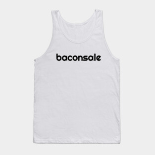 Basic Baconsale Logo - Black Tank Top