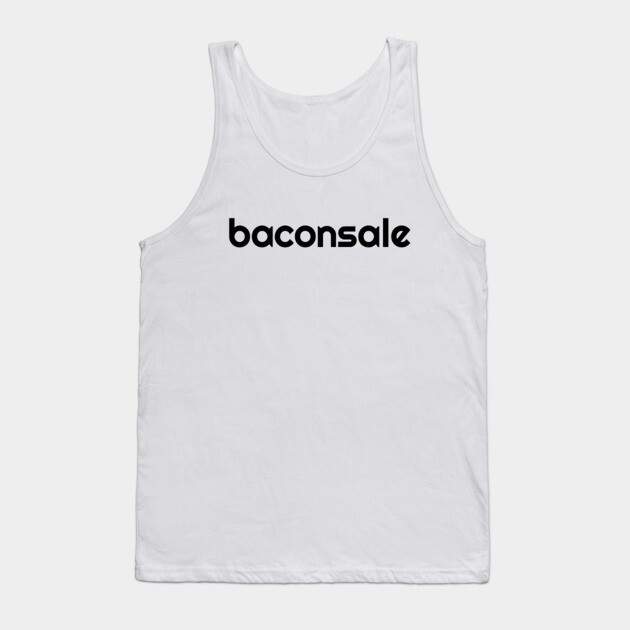 Basic Baconsale Logo - Black Tank Top by baconsale