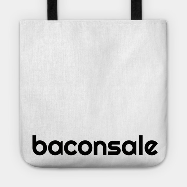 Basic Baconsale Logo - Black Tote by baconsale