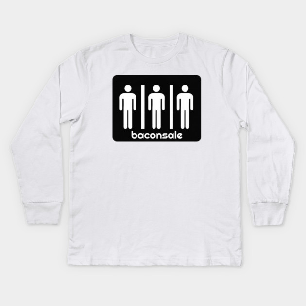 Bathroom Baconsale Boys Kids Long Sleeve T-Shirt by baconsale