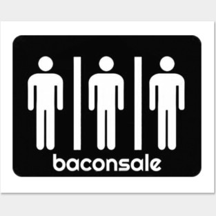 Bathroom Baconsale Boys Posters and Art