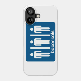 Blue Bathroom Baconsale Boys Phone Case
