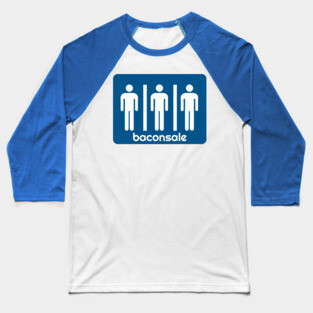 Blue Bathroom Baconsale Boys Baseball T-Shirt