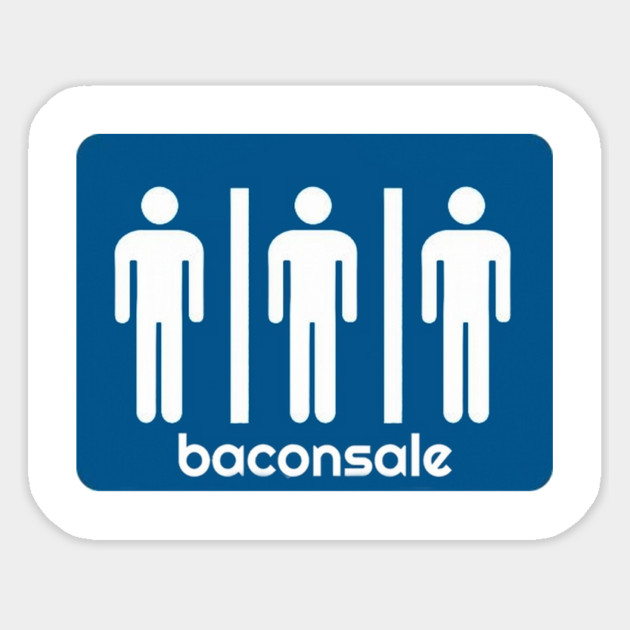 Blue Bathroom Baconsale Boys Sticker by baconsale