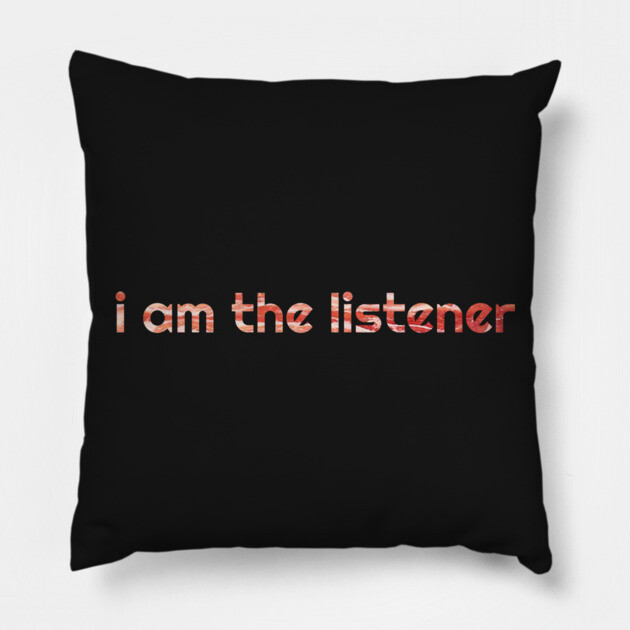 The Listener Pillow by baconsale