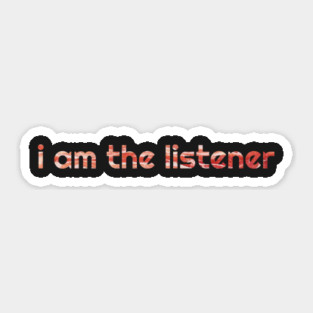 The Listener Sticker