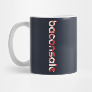 Vertical Bacon Print Baconsale Mug