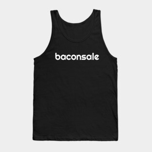 Baconsale - white logo Tank Top