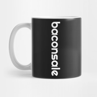 Vertical White Print Baconsale Mug