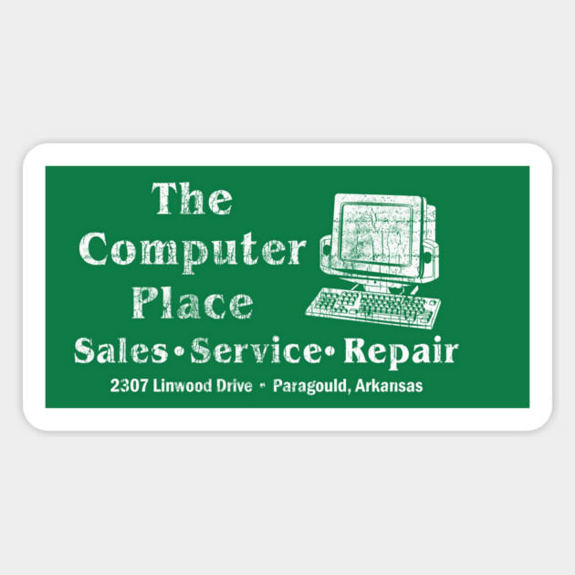 The Computer Place Sticker by rt-shirts