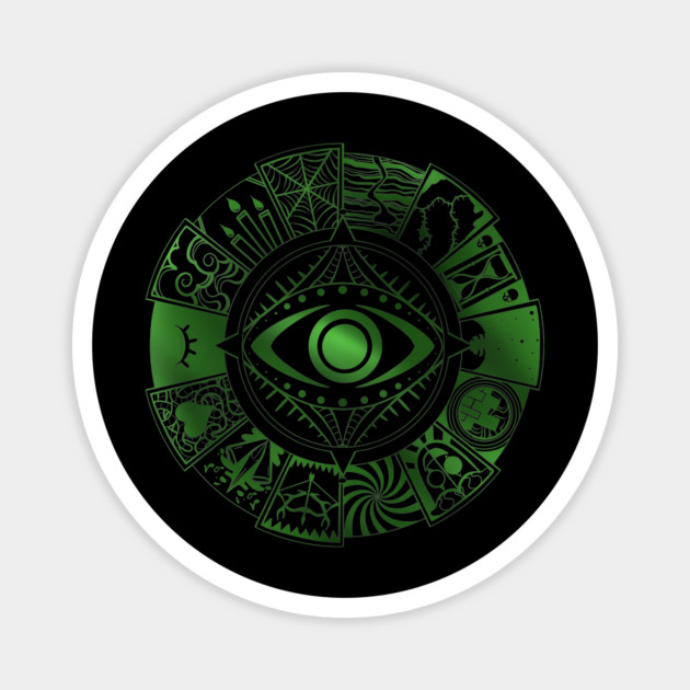 15 Fears Wheel Magnet by Rusty Quill