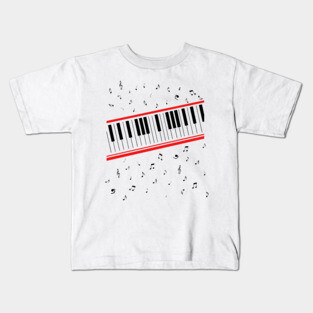 Michael 80s Beat It Piano // Keyboard Design Kids T-Shirt