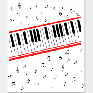 Michael 80s Beat It Piano // Keyboard Design Posters and Art
