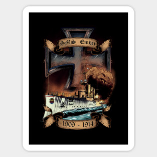 World War I - Naval History - SMS Emden Sticker