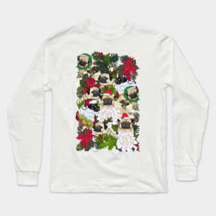 Because Christmas Pug Long Sleeve T-Shirt
