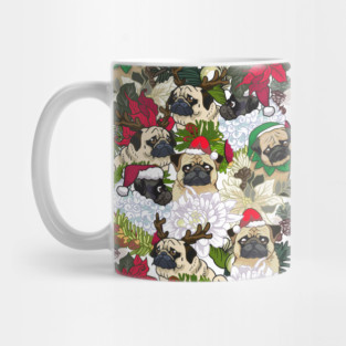 Because Christmas Pug Mug