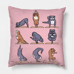 American Pit Bull Terrier Yoga Pillow