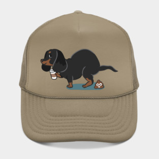 Coffee makes me poop Dachshund Hat