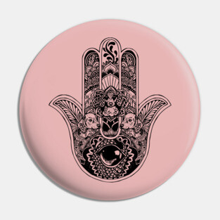 Hamsa Hand Dachsund Pin