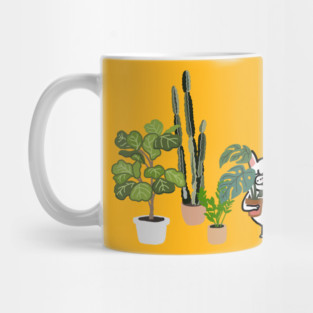Frenchie and Plants Mug
