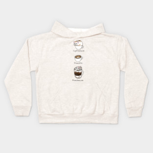 My favorite coffee Frenchie Kids Hoodie