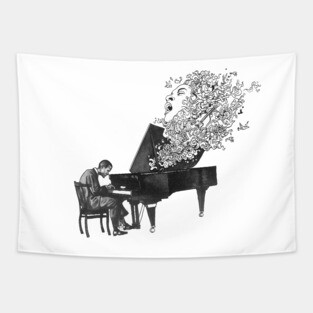 Piano man Tapestry