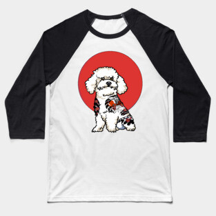 Yakuza Bichon Frise Baseball T-Shirt
