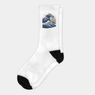 The Great Wave of Panda Socks