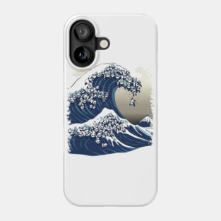 The Great Wave of Panda Phone Case