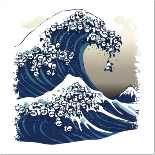 The Great Wave of Panda Posters and Art
