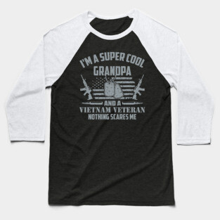 Vietnam Veteran Grandpa Baseball T-Shirt