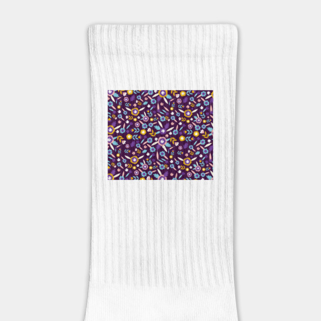 colored flower seamless pattern vector by Tshirtiz