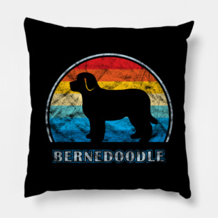 Bernedoodle Vintage Design Dog Pillow