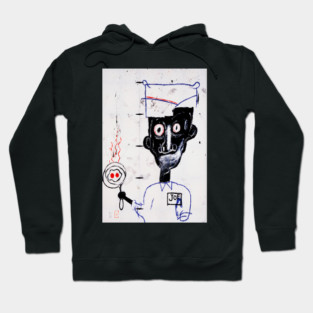 Basquiat Eyes and Eggs Hoodie