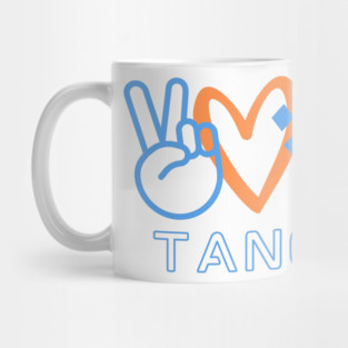 Peace, Love, Tano Mug