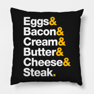 Keto Helvetica Pillow