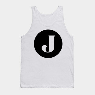 J (Letter Initial Monogram) Tank Top