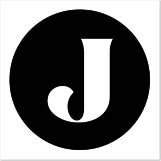 J (Letter Initial Monogram) Posters and Art