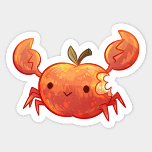 Crab Apple Food Pun Sticker